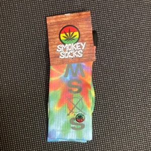 Tie dye athletic Smokey socks brand new